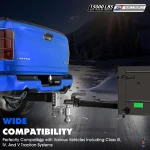 Geteen Adjustable Trailer Hitch for 2.5" Receiver, Dual Ball, 5" Drop/Rise, 15,000 lbs, Aluminum with Lock & Anti-Rattle - Image 6