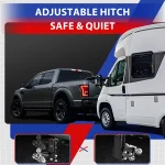 Geteen Adjustable Trailer Hitch for 2" Receiver, Tri-Ball, 7" Drop, 10,000 lbs - Image 4