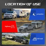 Geteen Adjustable Trailer Hitch for 2.5" Receiver, Dual Ball, 5" Drop/Rise, 15,000 lbs, Aluminum with Lock & Anti-Rattle - Image 7