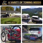 Geteen Class III Trailer Hitch for 2" Receiver – Fits 2014-2019 Toyota Highlander & Lexus RX350L, Multi-Fit for Ball Mount, Cargo Carrier, Bike Rack, Tow Hook - Image 6